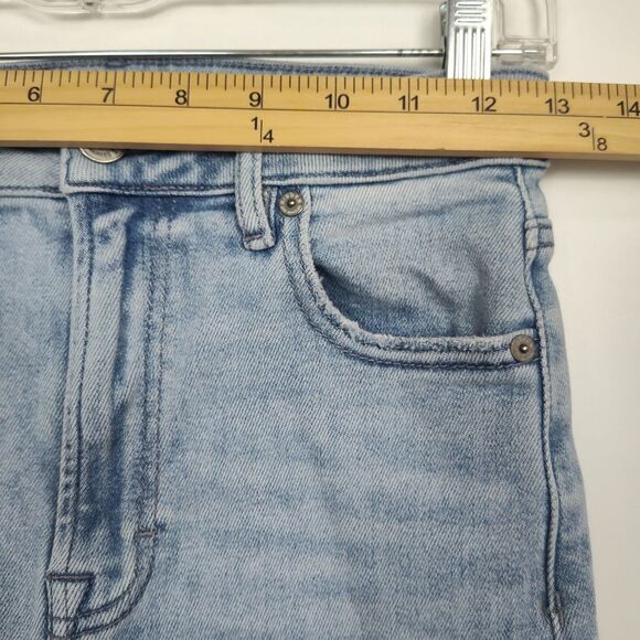 Altar'd State Jeans Women's Size 24 Light Blue Distressed Raw Hem - Picture 5 of 12